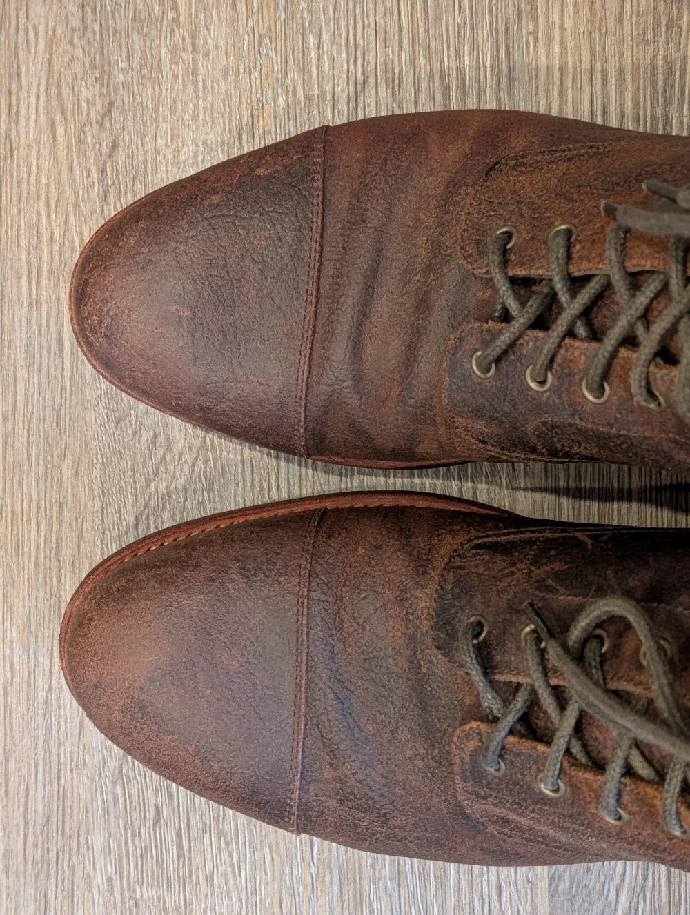 Taft The Dragon Boot Rough Out Brown Leather Mens Size 10